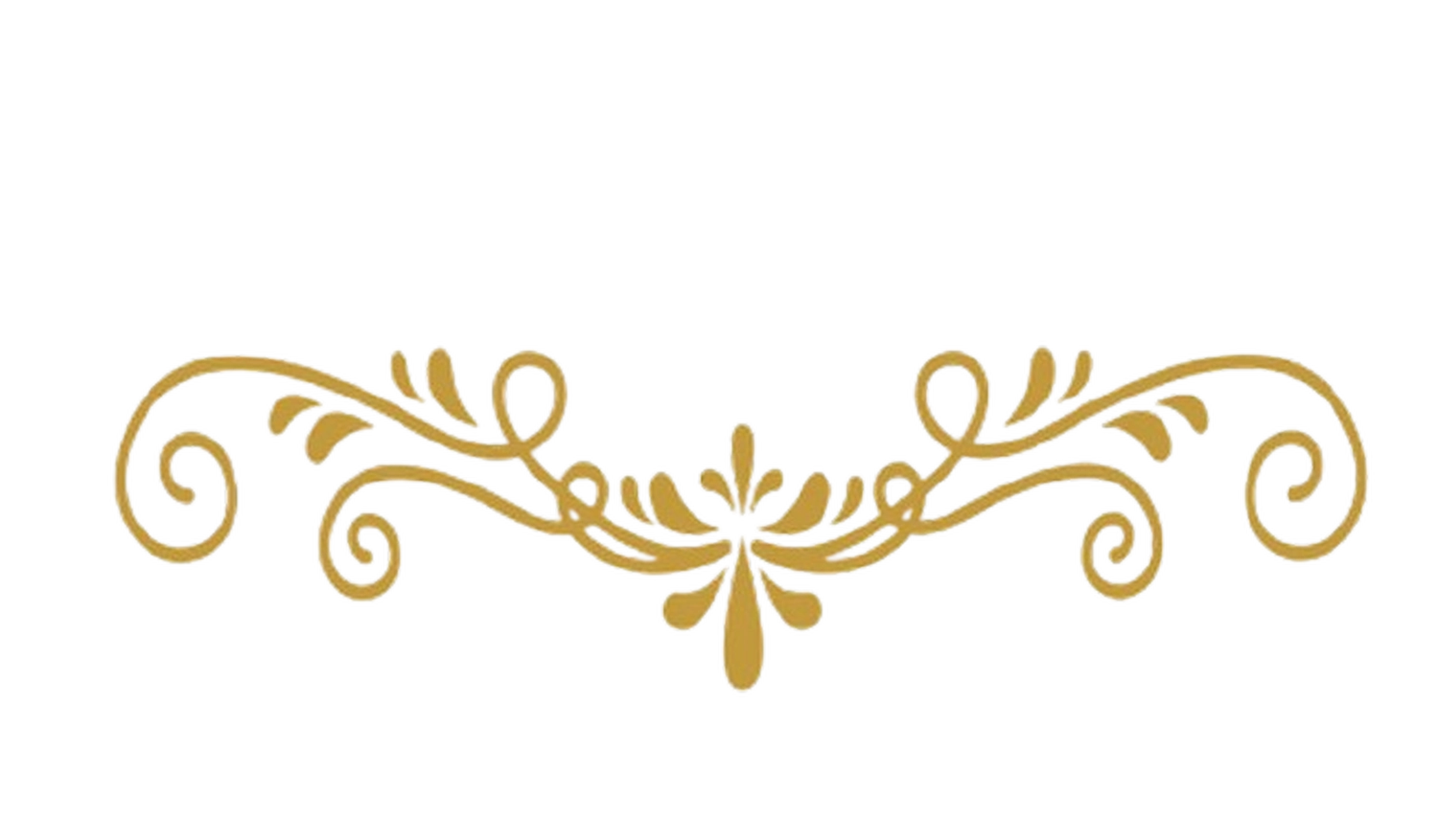 SoJo - Lebensmittelproduktion & Handel - Dies ist ein dekoratives florales Wirbelornament in Gold.